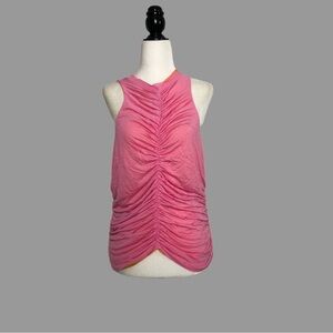 ❤️ XL ❤️ NWT Anthro Reversible Ruched Tank Halter Keyhole Back Button